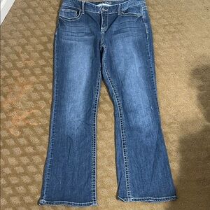 Maurices Dark Blue Flare Jeans